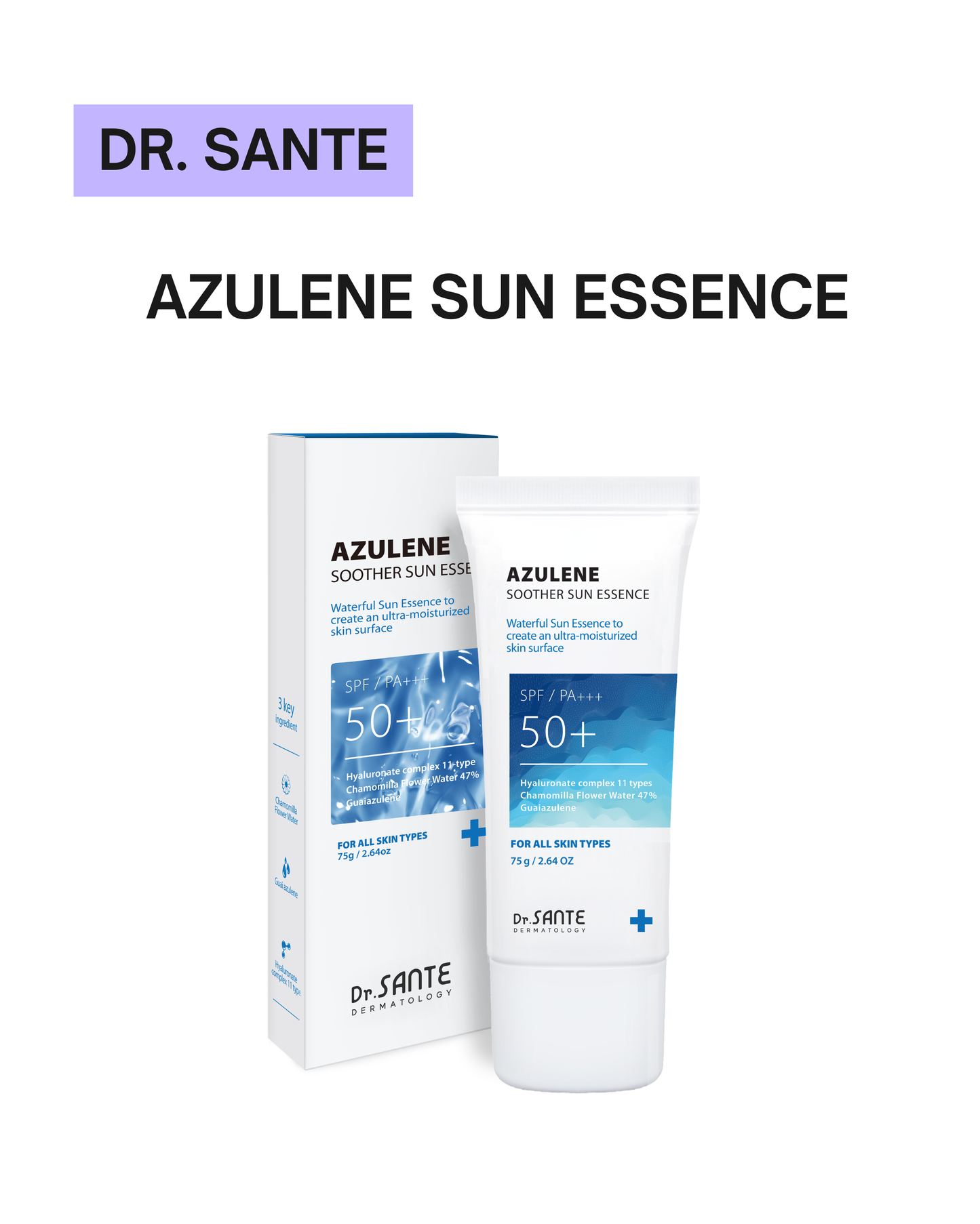 [ Dr.Sante ] Azulene Soother Sun Essence 75g