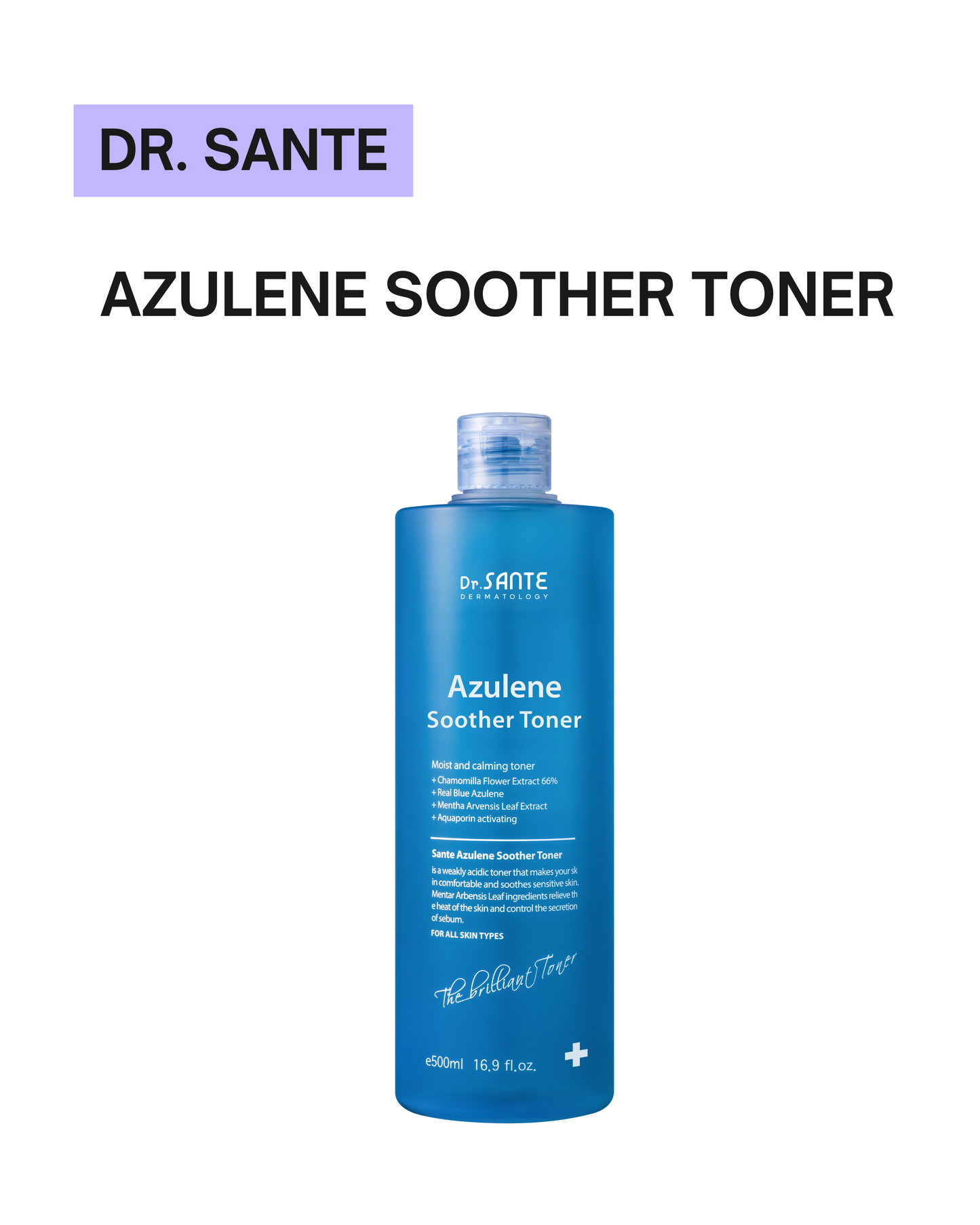 [ Dr.Sante ] Azulene Soother Toner 500ml