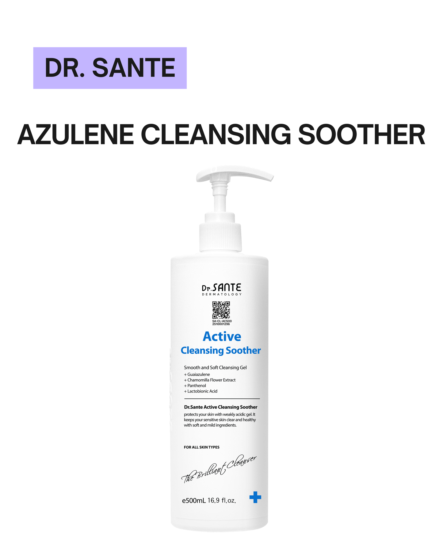 [ Dr.Sante ] Azulene Cleansing Soother 500ml